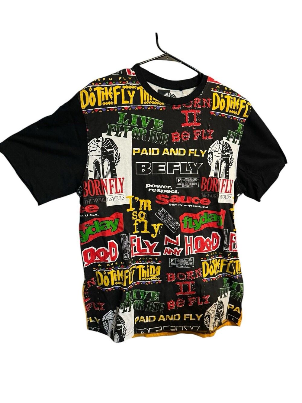 Y2K Born Fly Movie Quotes Mens T Shirt XL